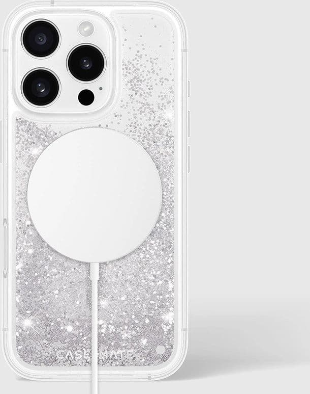 Case-Mate Waterfall MagSafe - Case for iPhone 16 Pro (Silver) - 10
