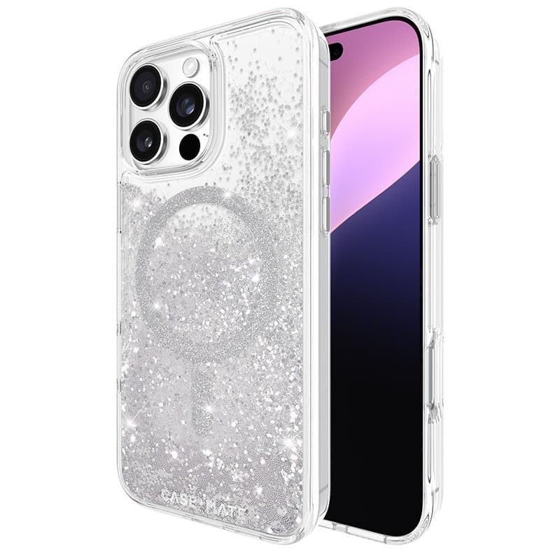 Case-Mate Waterfall MagSafe - Case for iPhone 16 Pro Max (Silver) - 11