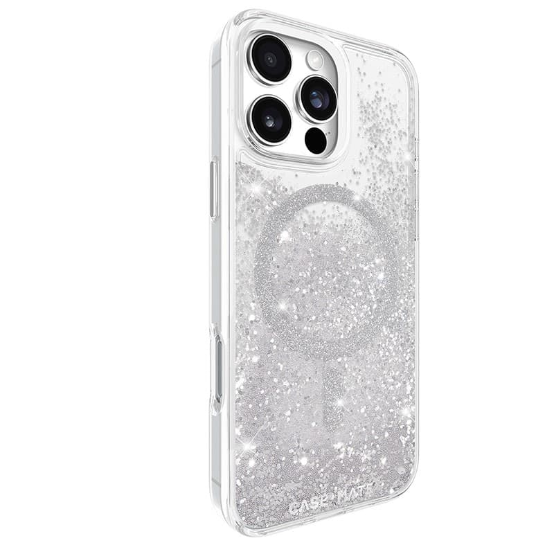 Case-Mate Waterfall MagSafe - Case for iPhone 16 Pro Max (Silver) - 13