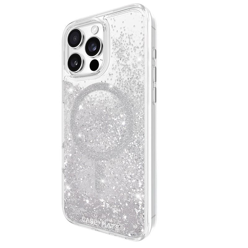Case-Mate Waterfall MagSafe - Case for iPhone 16 Pro Max (Silver) - 14