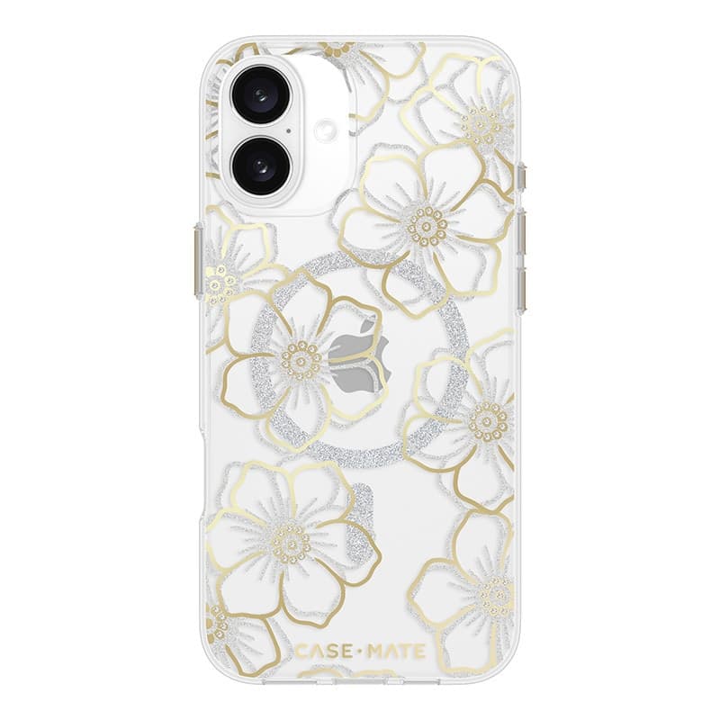 Case-Mate Floral Gems MagSafe - Case for iPhone 16 Plus (Gold) - 2