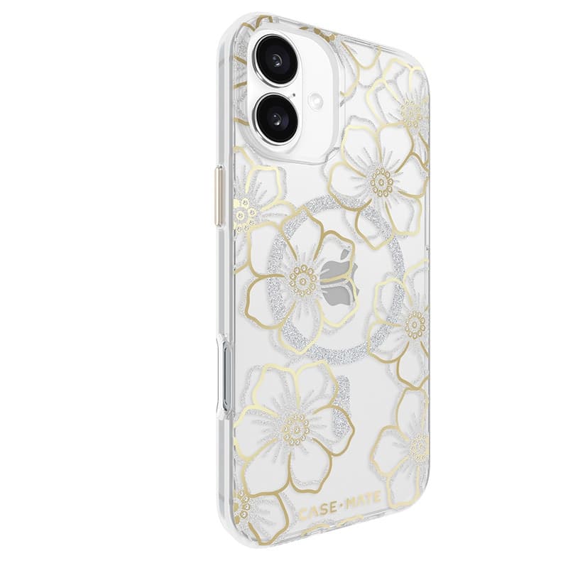 Case-Mate Floral Gems MagSafe - Case for iPhone 16 Plus (Gold) - 3