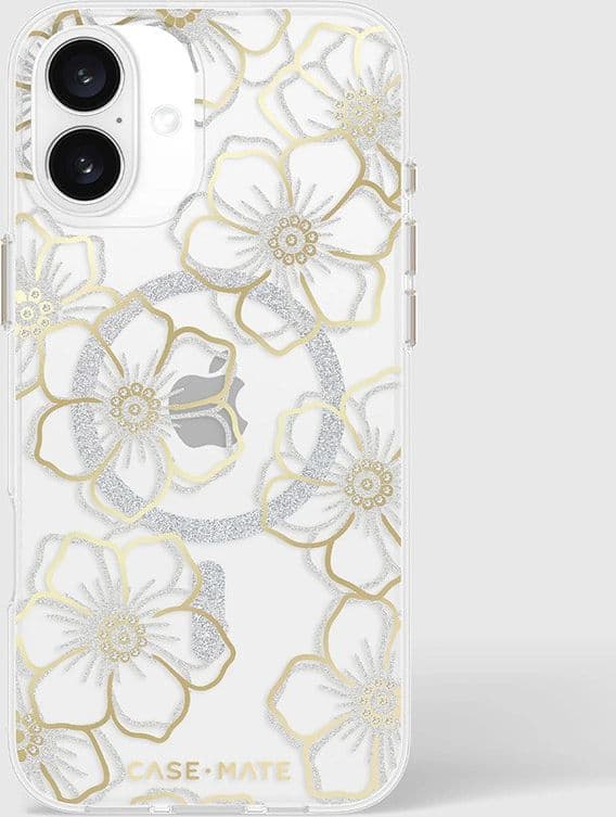 Case-Mate Floral Gems MagSafe - Case for iPhone 16 Plus (Gold) - 9