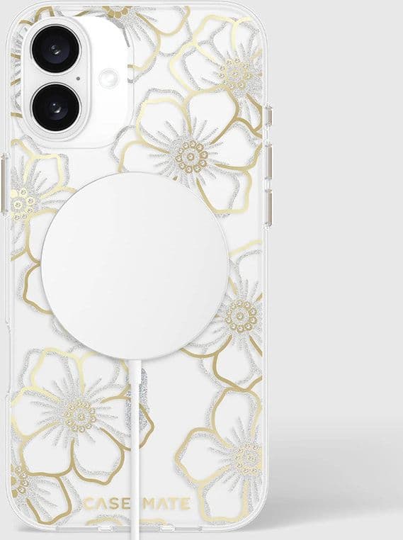 Case-Mate Floral Gems MagSafe - Case for iPhone 16 Plus (Gold) - 10