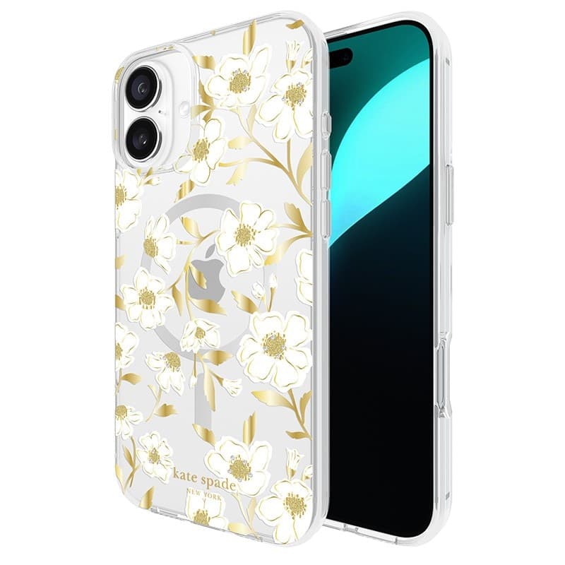 Kate Spade New York Protective Gems MagSafe - Case for iPhone 16 Plus (Sunshine Floral) - 11