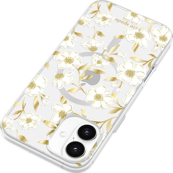 Kate Spade New York Protective Gems MagSafe - Case for iPhone 16 Plus (Sunshine Floral) - 10