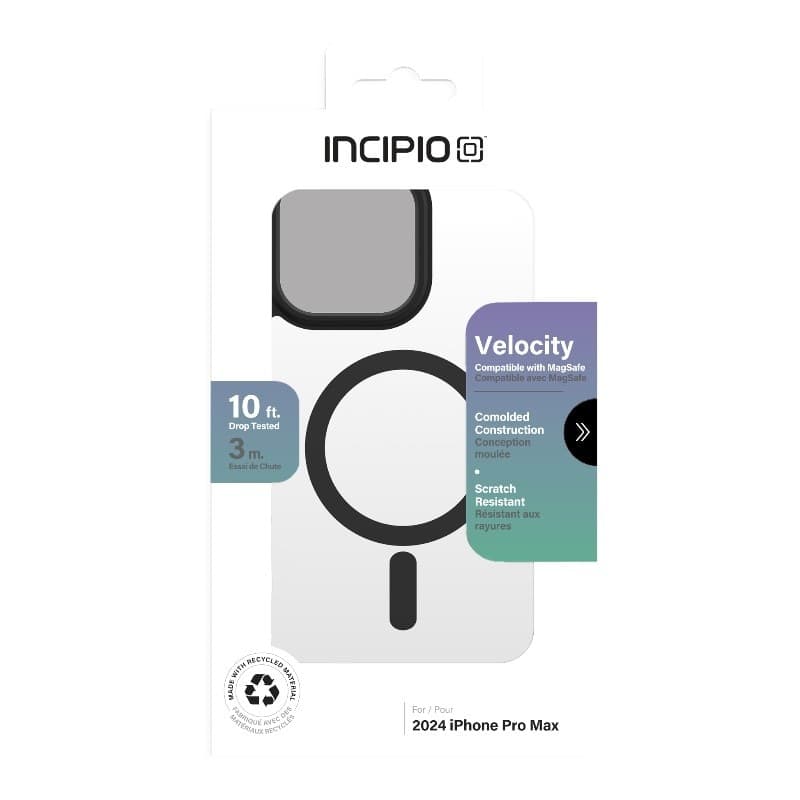 Incipio Velocity MagSafe - Case iPhone 16 Pro Max (Clear / Black) - 14