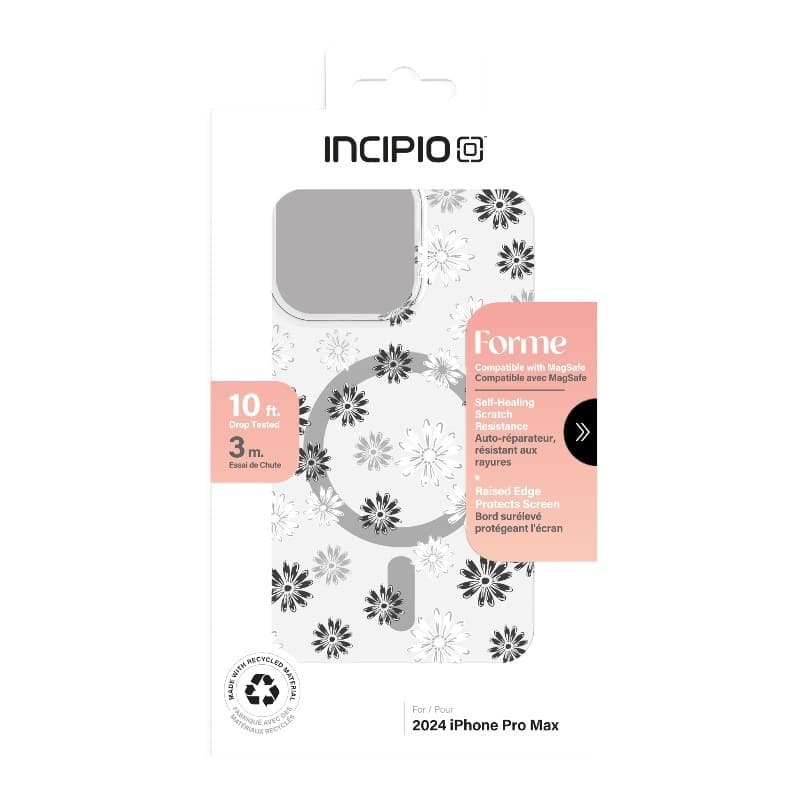 Incipio Forme MagSafe - Case iPhone 16 Pro Max (Ditzy Floral Silver) - 10