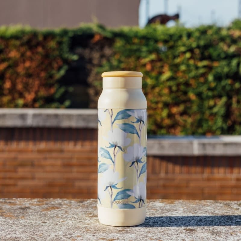 Quokka Pulse - Bottiglia termica in acciaio inossidabile anti-goccia da 700 ml (Magnolia) - 3