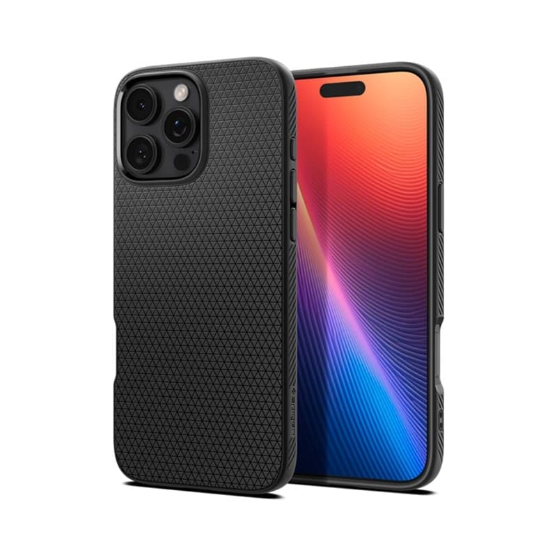Spigen Liquid Air - Case for iPhone 16 Pro Max (Matte Black) - 8