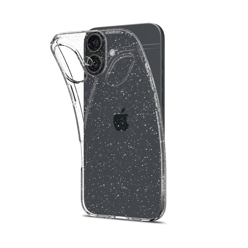 Spigen Liquid Crystal Glitter - Case for iPhone 16 (Clear) - 3