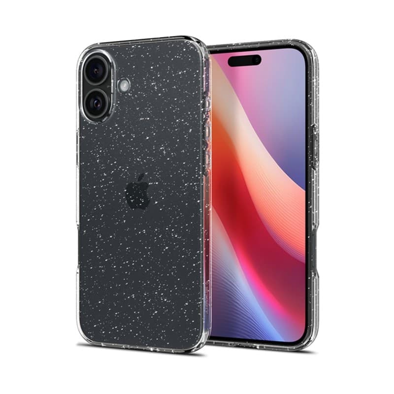 Spigen Liquid Crystal Glitter - Case for iPhone 16 (Clear) - 6