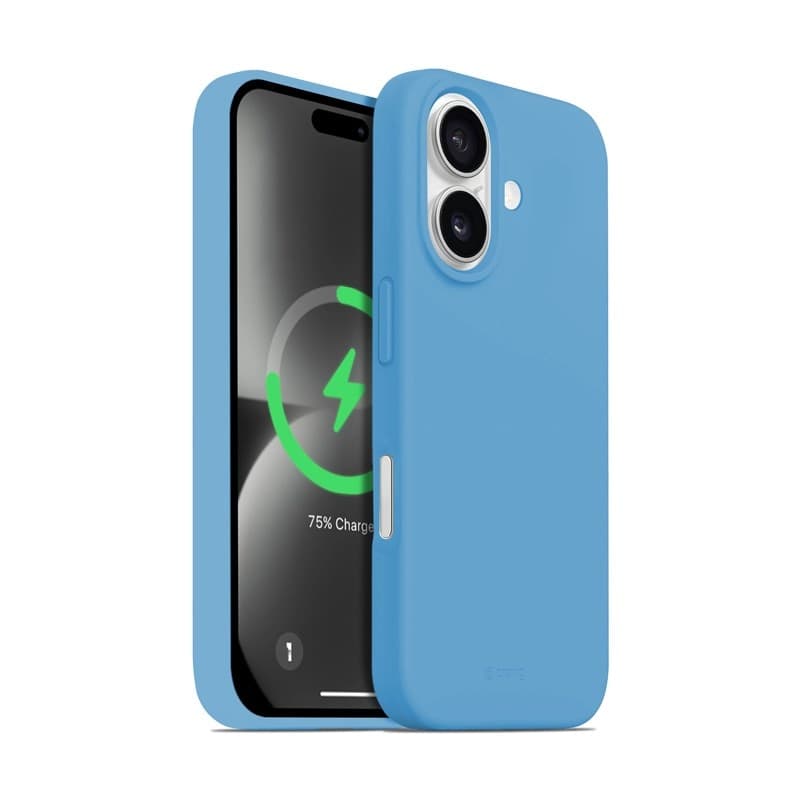 Crong Color Cover Magnetic - Custodia MagSafe per iPhone 16 (Blu) - 8