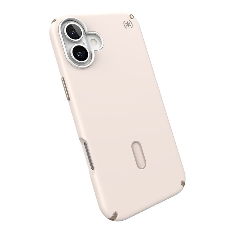 Speck Presidio2 Pro ClickLock e MagSafe - Custodia per iPhone 16 Plus (Osso sbiancato / Oro antico / Marrone nocciola) - 18