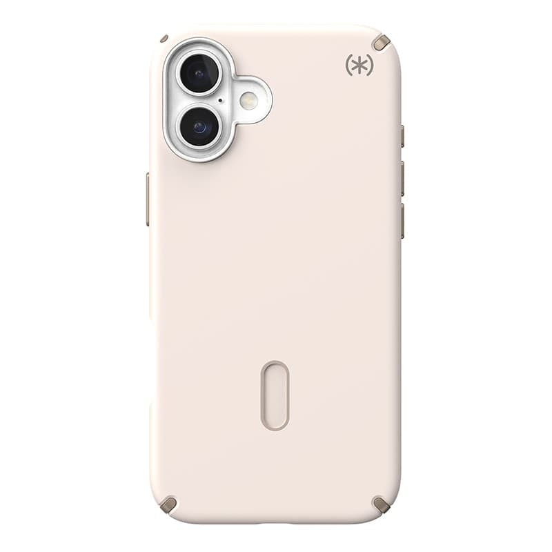 Speck Presidio2 Pro ClickLock e MagSafe - Custodia per iPhone 16 Plus (Osso sbiancato / Oro antico / Marrone nocciola) - 19
