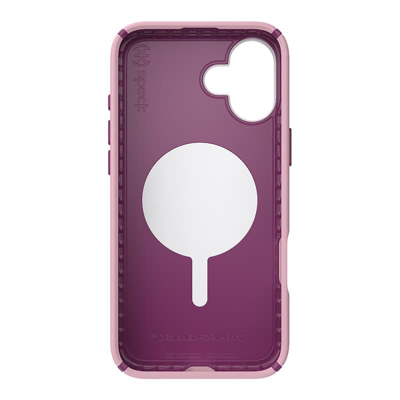 Speck Presidio2 Pro ClickLock e MagSafe - Custodia per iPhone 16 Plus (rosa mercoledi / viola Boysenberry / bianco) - 10