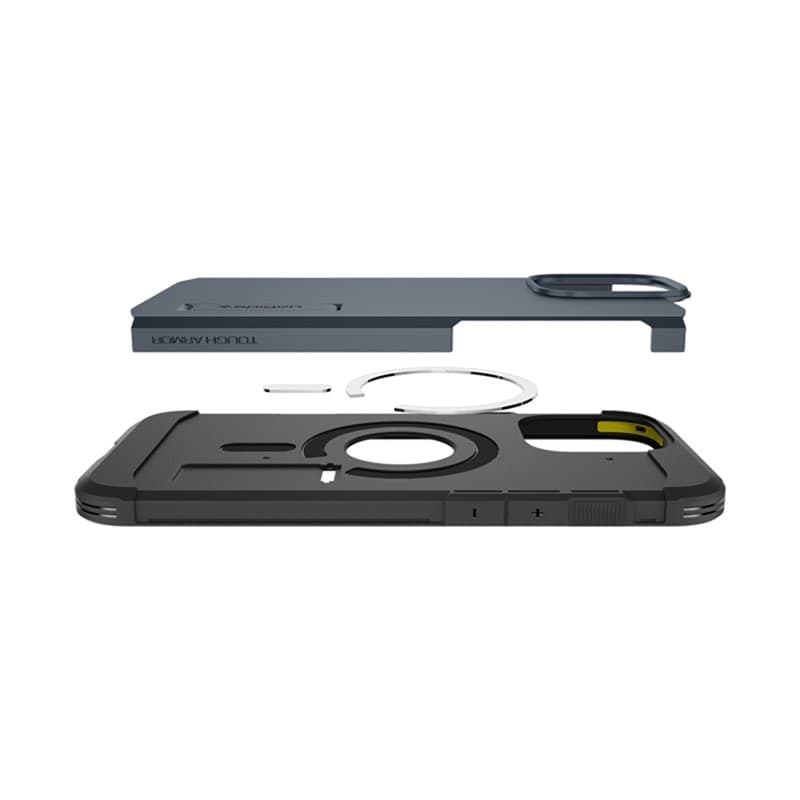 Spigen Tough Armor Mag MagSafe - Case for iPhone 16 Pro Max (Metal Slate) - 16