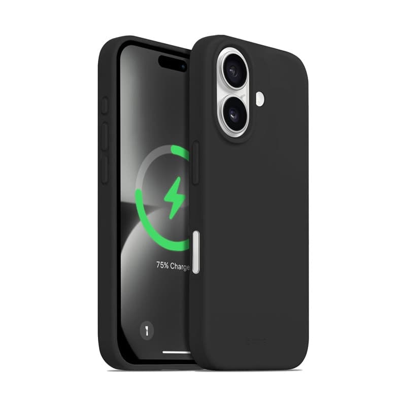 Crong Color Cover Magnetic - Custodia MagSafe per iPhone 16 Plus (Nero) - 4