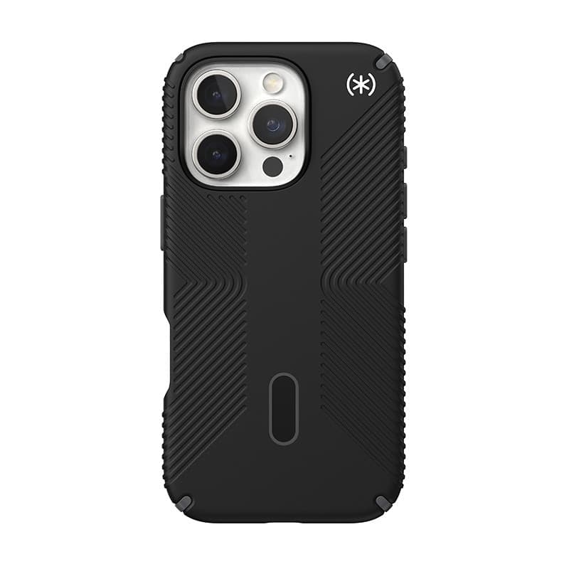 Speck Presidio2 Grip ClickLock e MagSafe - Custodia per iPhone 16 Pro (Nero / Grigio Ardesia / Bianco) - 9
