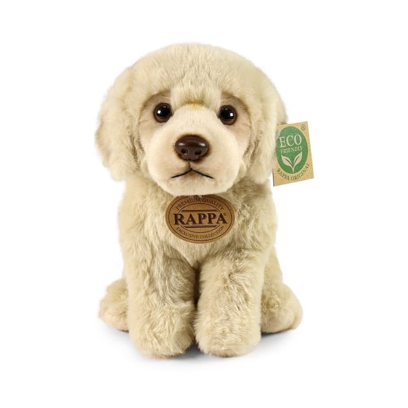 Rappa - Plush Realistic Sitting Labrador Retriever Dog 23 cm Eco-Friendly Soft Collection - 6