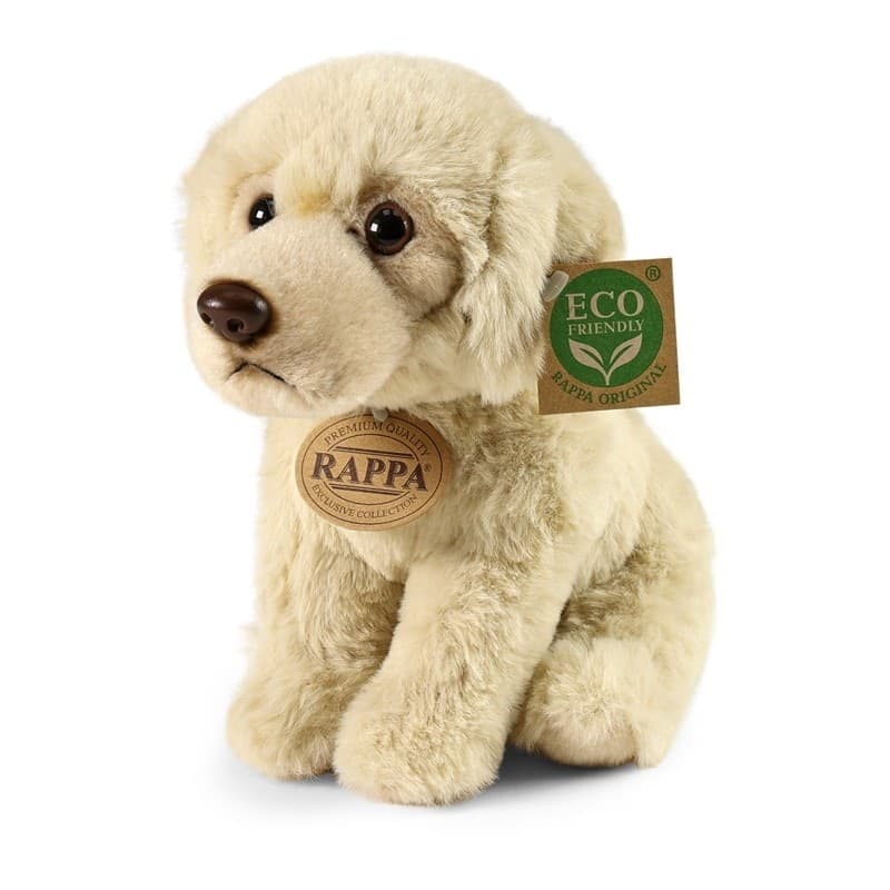 Rappa - Plush Realistic Sitting Labrador Retriever Dog 23 cm Eco-Friendly Soft Collection - 7