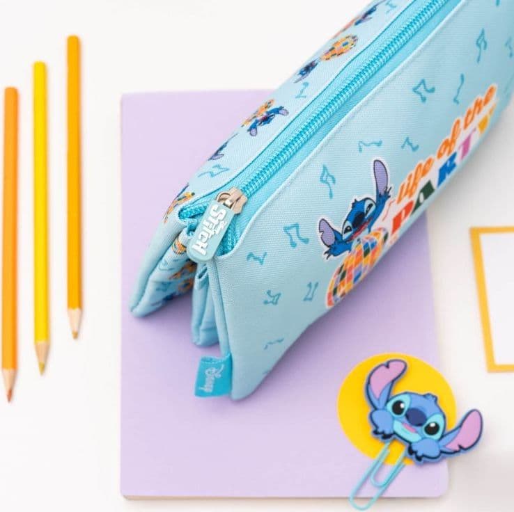 Disney Stitch - Astuccio a 3 scomparti della collezione Waves - 12
