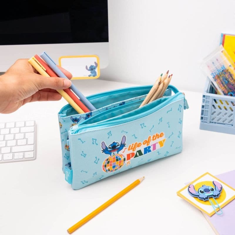 Disney Stitch - Astuccio a 3 scomparti della collezione Waves - 6