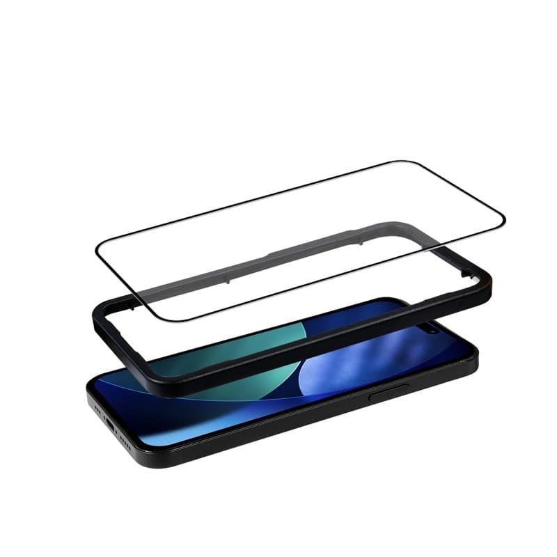 Crong 3D Armor Glass - Vetro temperato per iPhone 17 Pro Max + cornice di installazione - 9