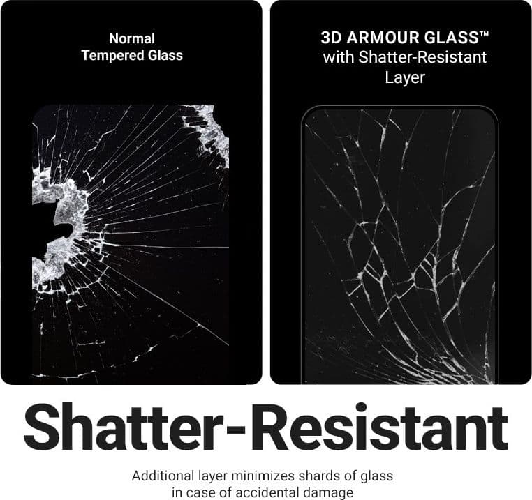 Crong 3D Armor Glass - Vetro temperato per iPhone 17 Pro Max + cornice di installazione - 10