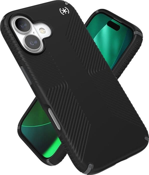 Speck Presidio2 Grip MagSafe - Custodia per iPhone 17 (Nero / Grigio ardesia / Bianco) - 20