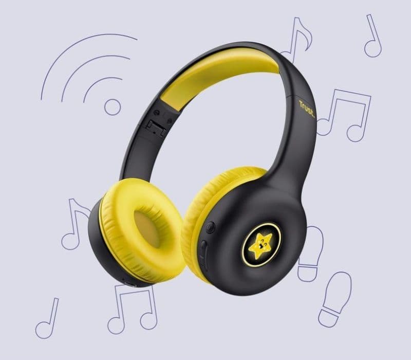 Trust Nouna - Wireless Bluetooth Over-Ear Kids Headphones (Black) - 20