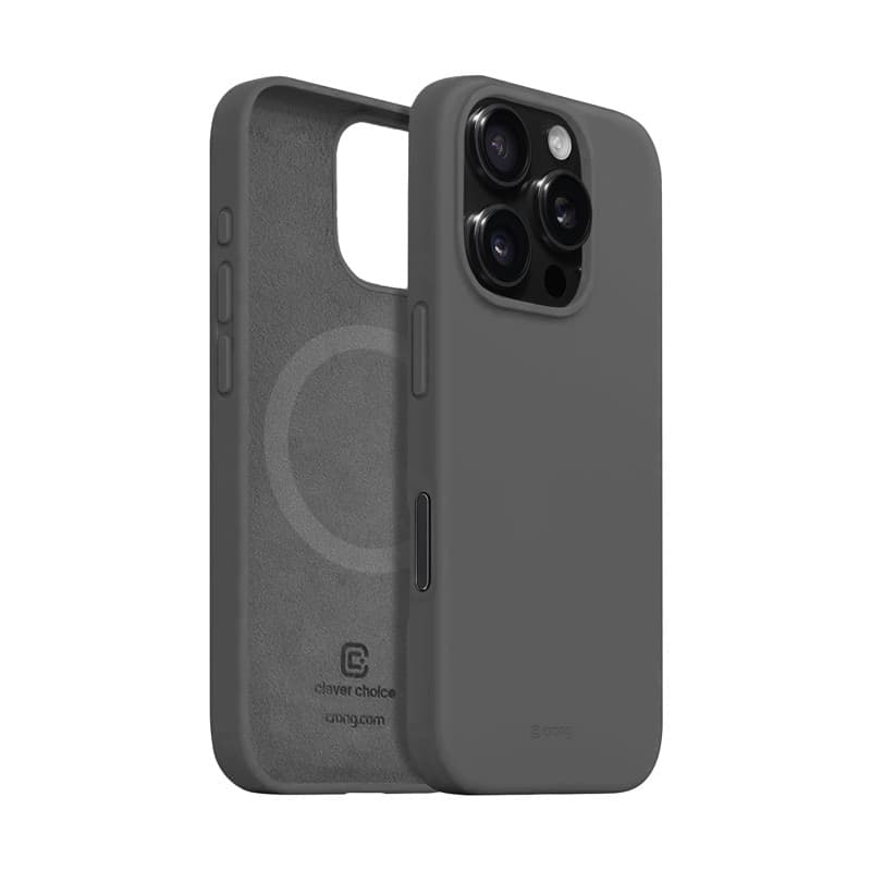 Crong Color Cover Magnetic - Custodia MagSafe per iPhone 16 Pro (Titanio) - 7