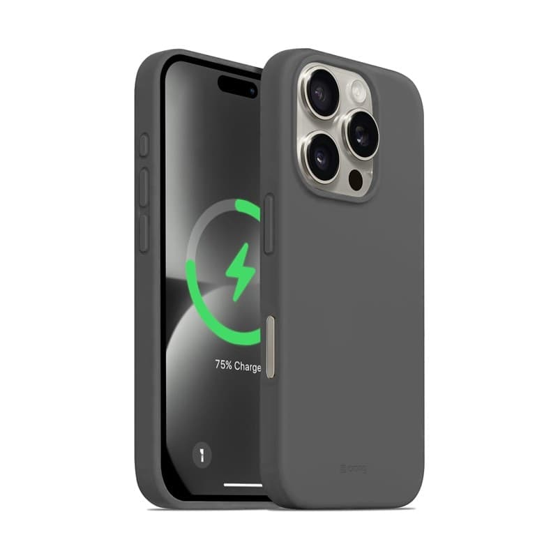 Crong Color Cover Magnetic - Custodia MagSafe per iPhone 16 Pro (Titanio) - 8
