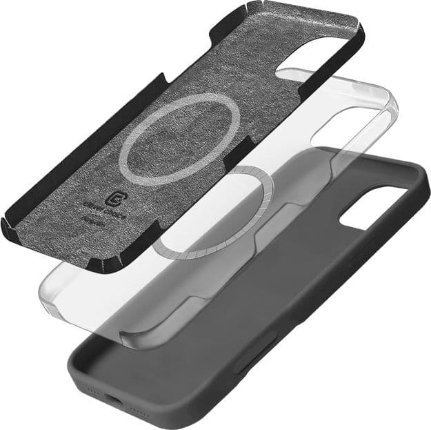 Crong Color Cover Magnetic - Custodia MagSafe per iPhone 16 Pro (Titanio) - 10