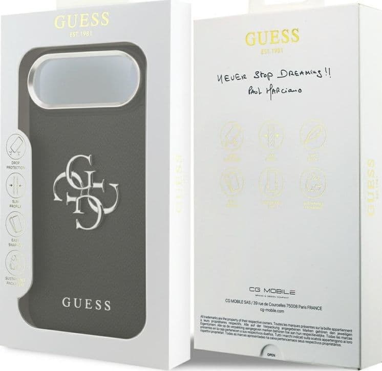 Guess Grained Big 4G Classic Logo - Case iPhone Air (black) - 8