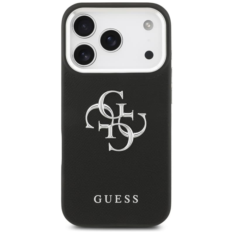 Guess Grained Big 4G Classic Logo - Case iPhone 17 Pro (black) - 3