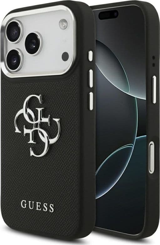 Guess Grained Big 4G Classic Logo - Case iPhone 17 Pro (black) - 9