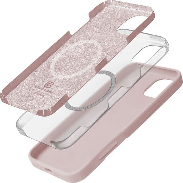 Crong Color Cover Magnetic - Custodia MagSafe per iPhone 16 Pro Max (Rosa Sabbia) - 11