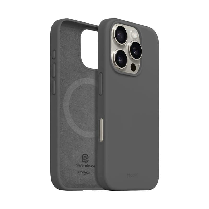 Crong Color Cover Magnetic - Custodia MagSafe per iPhone 16 Pro Max (Titanio) - 2