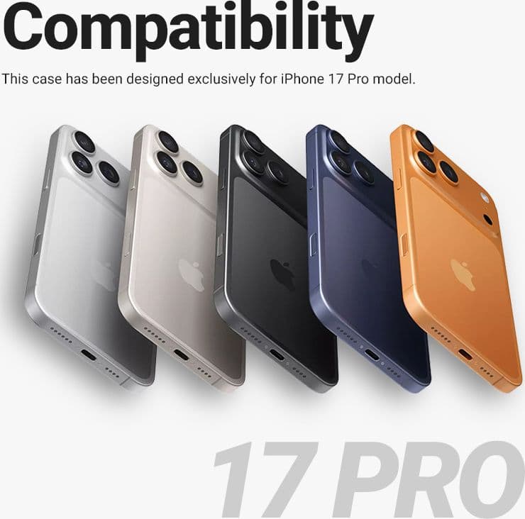 Crong Color Cover Magnetic - Custodia MagSafe per iPhone 17 Pro (Arancione) - 2