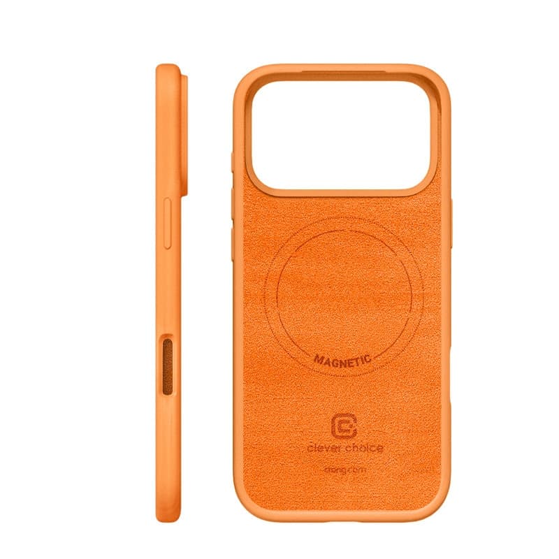 Crong Color Cover Magnetic - Custodia MagSafe per iPhone 17 Pro (Arancione) - 5