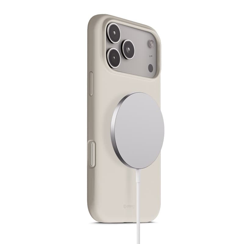 Crong Color Cover Magnetic - Custodia MagSafe per iPhone 17 Pro Max (Beige Pietra)