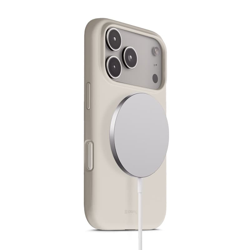 Crong Color Cover Magnetic - Custodia MagSafe per iPhone 17 Pro Max (Beige Pietra) - 4