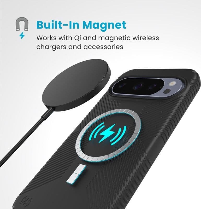 Speck Presidio2 Grip Magnet - Case Google Pixel 10 Pro XL (Black/Slate Grey) - 3