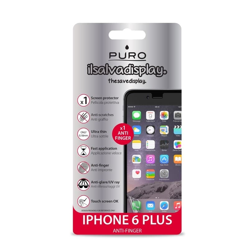 PURO Anti-finger foil for the iPhone 6s Plus / iPhone 6 Plus screen - 4