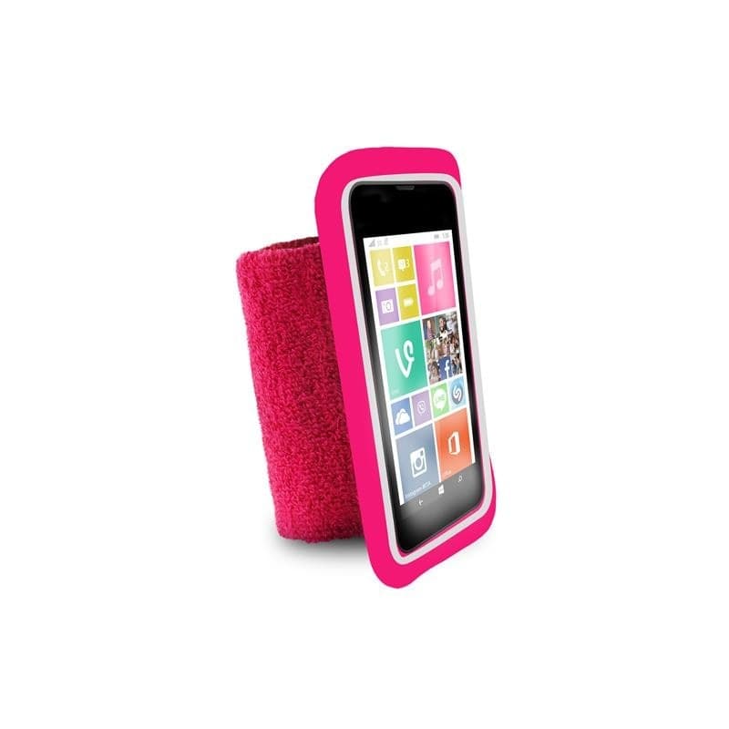 PURO Running Band - Universal running band for smartphones max 4.3 "+ key pocket (pink) - 11
