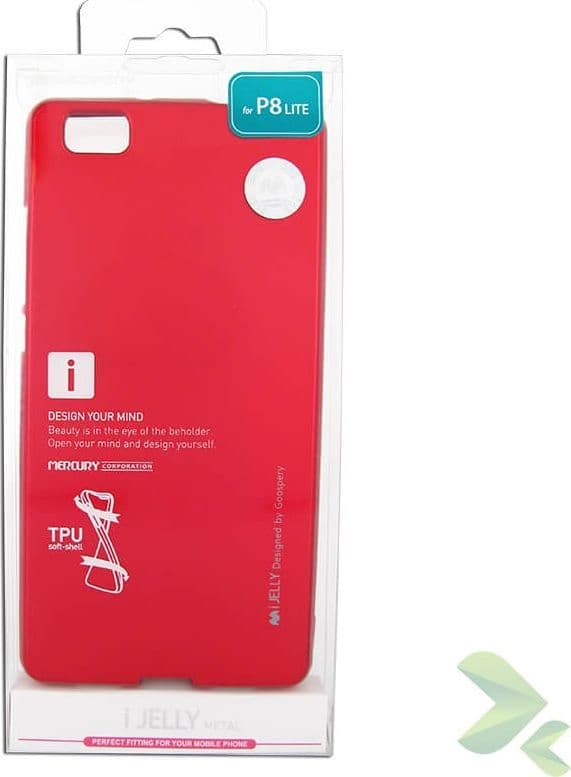 Mercury I-Jelly - Case for Huawei P8 Lite (Red) - 2