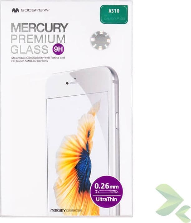Mercury Premium Glass - Tempered Glass Screen Protector 9H for Samsung Galaxy A3 (2016)