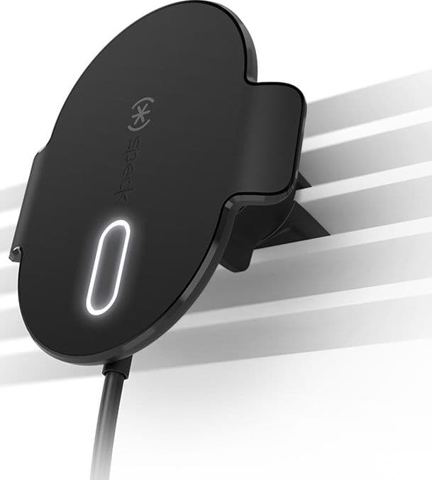 Supporto per bocchetta di ricarica Speck + ClickLock - Supporto per auto con ricarica wireless MagSafe (nero) - 13