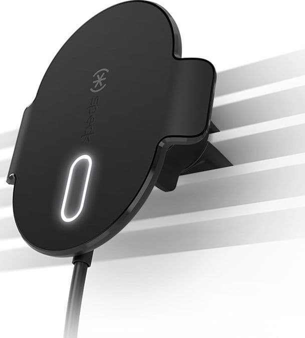Supporto per bocchetta di ricarica Speck + ClickLock - Supporto per auto con ricarica wireless MagSafe (nero) - 3